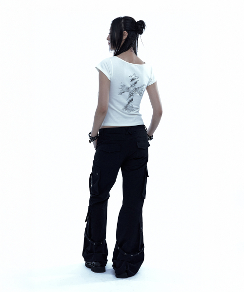 ROUGHNECK(ラフネック)の「アスキー クロス ヘンリーネック Tシャツ ホワイト(Tシャツ/カットソー・レディース・その他・SMALL/MEDIUM)」の12枚目の写真
