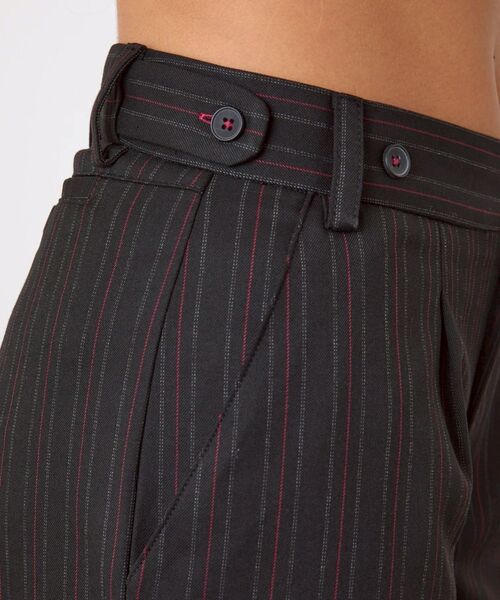 PULP/417EDIFICE(パルプフォーワンセブンエディフィス)の「peachy den / ピーチーデン LENNOX TROUSERS(スラックス・レディース・ブラック・SMALL)」の4枚目の写真