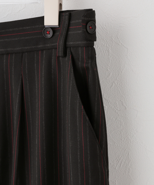 PULP/417EDIFICE(パルプフォーワンセブンエディフィス)の「peachy den / ピーチーデン LENNOX TROUSERS(スラックス・レディース・ブラック・SMALL)」の7枚目の写真