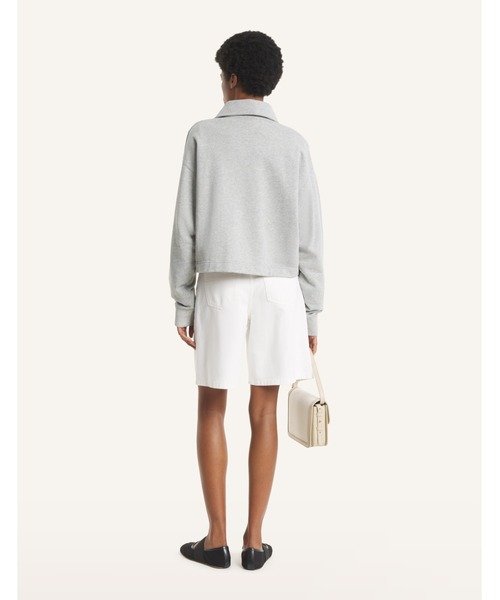 Maison Kitsune（メゾンキツネ）の「MAISON KITSUNE STAMP POLO SWEATSHIRT（スウェット・レディース・グレー・S/XS/M/L）」の5枚目の写真