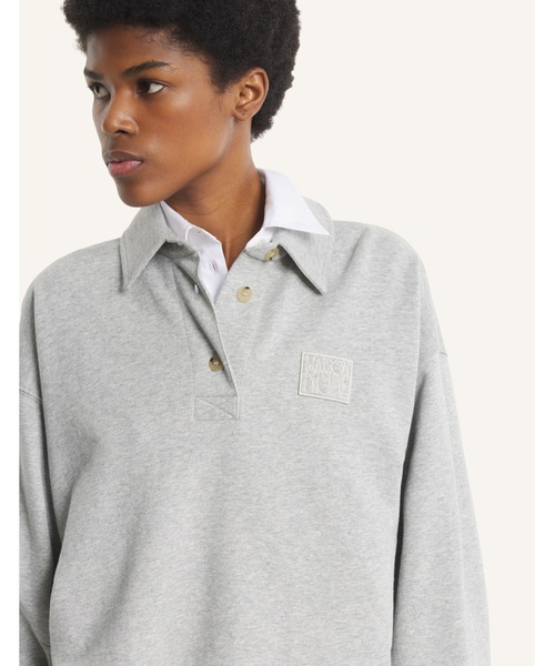 MAISON KITSUNE STAMP POLO SWEATSHIRT（スウェット）｜Maison Kitsune