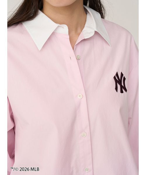 SNIDEL（スナイデル）の「【MLB】Sustainableワンポイントシャツ（シャツ/ブラウス・レディース・グリーン/ブルー/ピンク・F）」の10枚目の写真