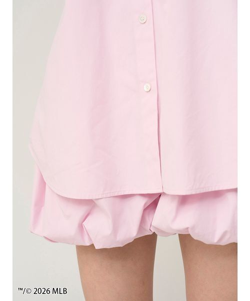SNIDEL（スナイデル）の「【MLB】Sustainableワンポイントシャツ（シャツ/ブラウス・レディース・グリーン/ブルー/ピンク・F）」の13枚目の写真