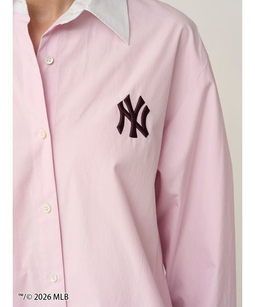 SNIDEL（スナイデル）の「【MLB】Sustainableワンポイントシャツ（シャツ/ブラウス・レディース・グリーン/ブルー/ピンク・F）」の14枚目の写真