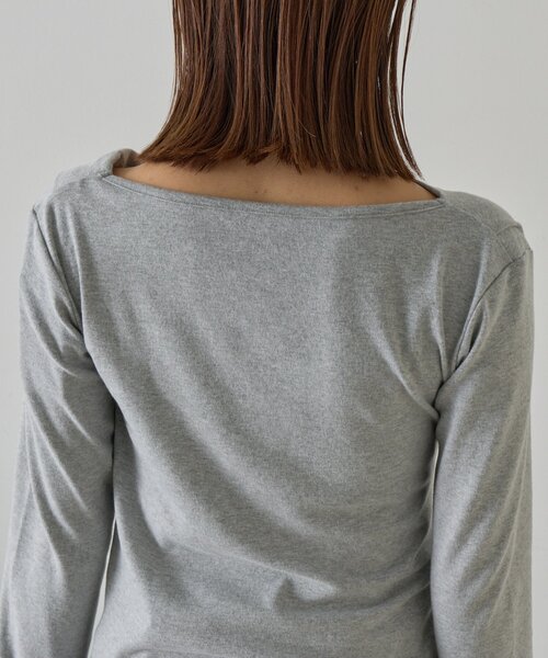 goocy（グーシー）の「スムース天竺ドレープPO（Tシャツ/カットソー・レディース・ブラック/ホワイト/グレー/ピンク・FREE）」の18枚目の写真