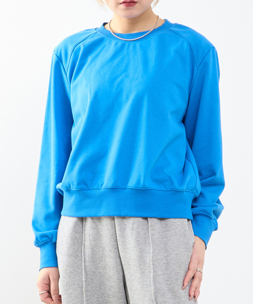 SOFFITTO（ソフィット）の「パワーショルダースウェット（スウェット・レディース・ホワイト/トップグレー/ブルー・FREE）」の3枚目の写真