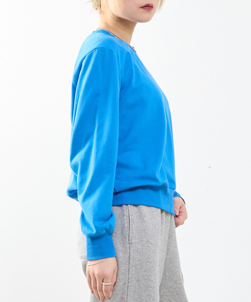 SOFFITTO（ソフィット）の「パワーショルダースウェット（スウェット・レディース・ホワイト/トップグレー/ブルー・FREE）」の4枚目の写真
