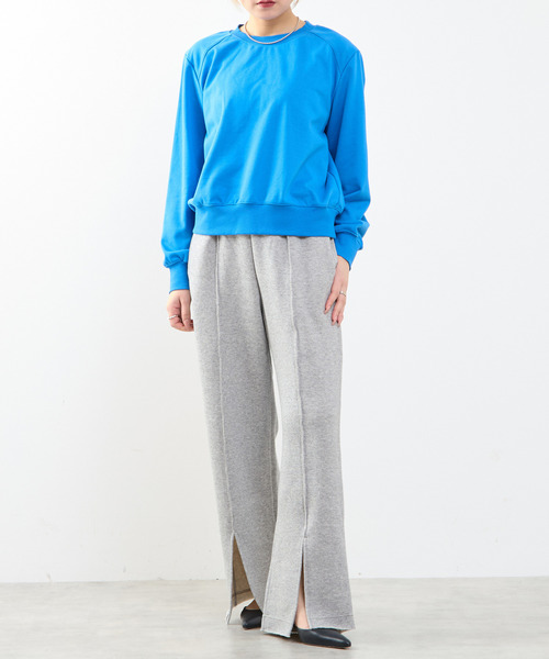 SOFFITTO（ソフィット）の「パワーショルダースウェット（スウェット・レディース・ホワイト/トップグレー/ブルー・FREE）」の6枚目の写真