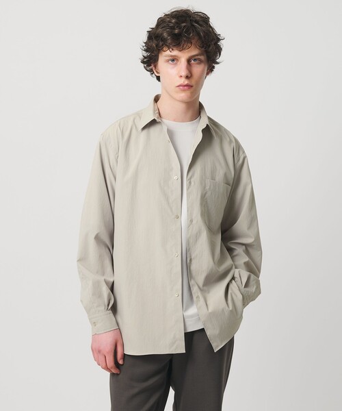 UNITED ARROWS（ユナイテッドアローズ）の「フォーシーズンズ ポプリン レギュラーカラーシャツ　ヨコストレッチ（シャツ/ブラウス・メンズ・ブラック/オレンジ/ベージュ/オフホワイト・S/XL/L/M）」の3枚目の写真
