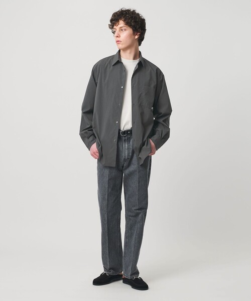 UNITED ARROWS（ユナイテッドアローズ）の「フォーシーズンズ ポプリン レギュラーカラーシャツ　ヨコストレッチ（シャツ/ブラウス・メンズ・ブラック/オレンジ/ベージュ/オフホワイト・S/XL/L/M）」の10枚目の写真