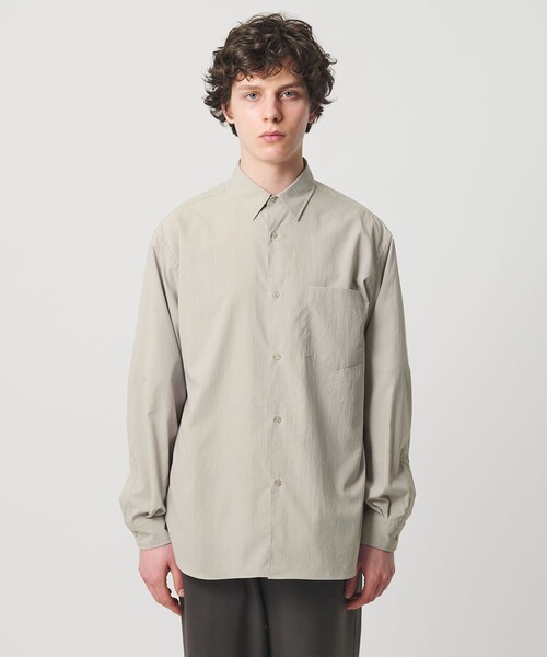 UNITED ARROWS（ユナイテッドアローズ）の「フォーシーズンズ ポプリン レギュラーカラーシャツ　ヨコストレッチ（シャツ/ブラウス・メンズ・ブラック/オレンジ/ベージュ/オフホワイト・S/XL/L/M）」の12枚目の写真