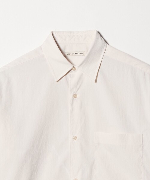UNITED ARROWS(ユナイテッドアローズ)の「フォーシーズンズ ポプリン レギュラーカラーシャツ ヨコストレッチ(シャツ/ブラウス・メンズ・ブラック/オレンジ/ベージュ/オフホワイト・S/XL/L/M)」の16枚目の写真