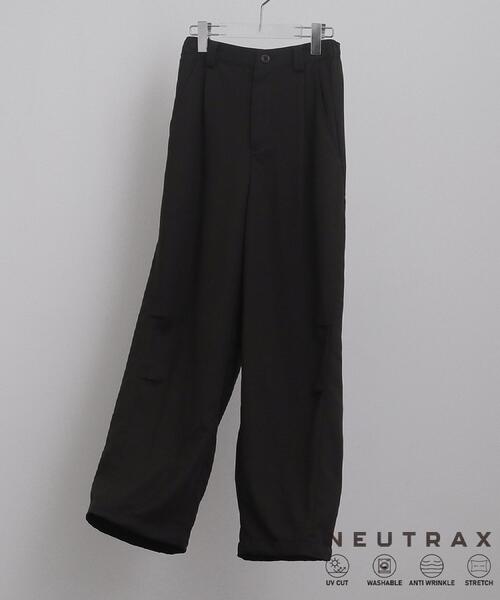 tk.TAKEO KIKUCHI(ティーケータケオキクチ)の「【UVカット/ストレッチ】NEUTRAXシリーズ パラシュートパンツ(その他パンツ・メンズ・グレー/ブラウン系その他/ブラック・03/02/01)」の2枚目の写真