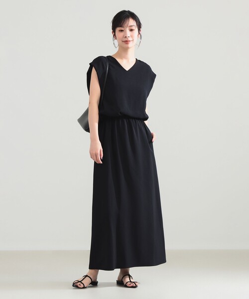 Demi-Luxe BEAMS(デミルクス ビームス)の「【7/31値下げ】Vネック バック シアーワンピース(ワンピース・レディース・ブラック/ブラウン系その他4・38/36)」の15枚目の写真