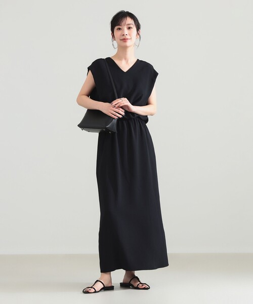 Demi-Luxe BEAMS(デミルクス ビームス)の「【7/31値下げ】Vネック バック シアーワンピース(ワンピース・レディース・ブラック/ブラウン系その他4・38/36)」の16枚目の写真