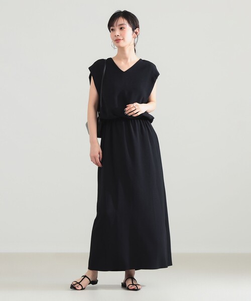 Demi-Luxe BEAMS(デミルクス ビームス)の「【7/31値下げ】Vネック バック シアーワンピース(ワンピース・レディース・ブラック/ブラウン系その他4・38/36)」の17枚目の写真