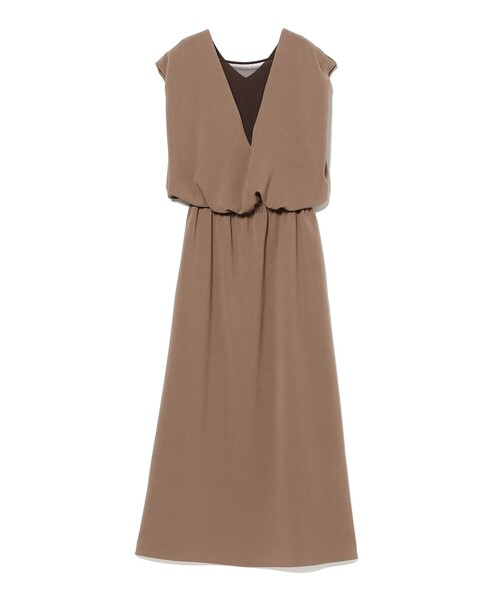 Demi-Luxe BEAMS(デミルクス ビームス)の「【7/31値下げ】Vネック バック シアーワンピース(ワンピース・レディース・ブラック/ブラウン系その他4・38/36)」の9枚目の写真