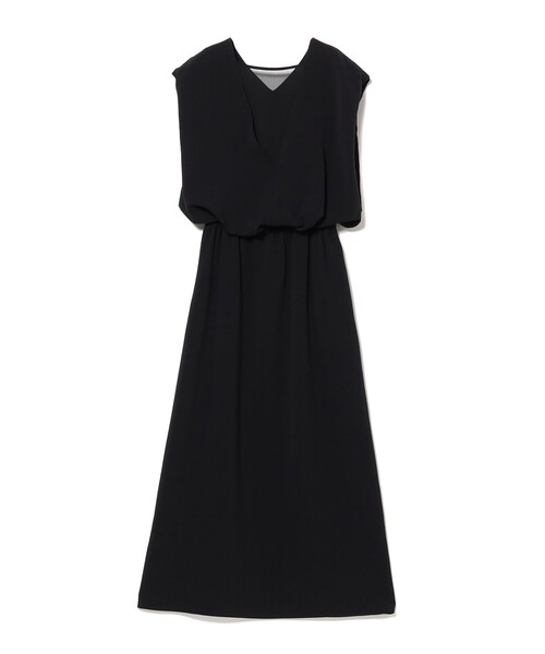 Demi-Luxe BEAMS(デミルクス ビームス)の「【7/31値下げ】Vネック バック シアーワンピース(ワンピース・レディース・ブラック/ブラウン系その他4・38/36)」の5枚目の写真