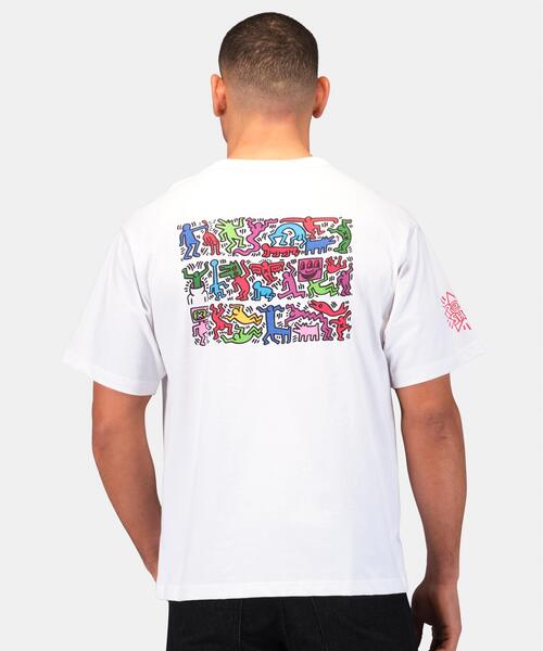 Alpha Industries（アルファインダストリーズ）の「Alpha Industries/アルファインダストリーズ/Keith Haring X Alpha GRAPHIC TEE HEART MAN/キースへリング グラフィック ティーシャツ ハートマン（Tシャツ/カットソー・メンズ・ホワイト/イエロー・X-LARGE/LARGE/MEDIUM/SMALL/X-SMALL）」の10枚目の写真