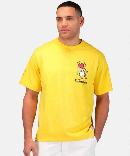 Alpha Industries（アルファインダストリーズ）の「Alpha Industries/アルファインダストリーズ/Keith Haring X Alpha GRAPHIC TEE HEART MAN/キースへリング グラフィック ティーシャツ ハートマン（Tシャツ/カットソー・メンズ・ホワイト/イエロー・X-LARGE/LARGE/MEDIUM/SMALL/X-SMALL）」の14枚目の写真