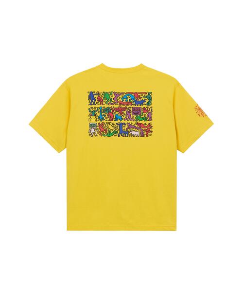 Alpha Industries（アルファインダストリーズ）の「Alpha Industries/アルファインダストリーズ/Keith Haring X Alpha GRAPHIC TEE HEART MAN/キースへリング グラフィック ティーシャツ ハートマン（Tシャツ/カットソー・メンズ・ホワイト/イエロー・X-LARGE/LARGE/MEDIUM/SMALL/X-SMALL）」の4枚目の写真