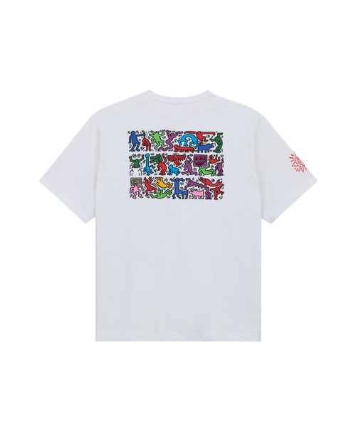 Alpha Industries（アルファインダストリーズ）の「Alpha Industries/アルファインダストリーズ/Keith Haring X Alpha GRAPHIC TEE HEART MAN/キースへリング グラフィック ティーシャツ ハートマン（Tシャツ/カットソー・メンズ・ホワイト/イエロー・X-LARGE/LARGE/MEDIUM/SMALL/X-SMALL）」の2枚目の写真