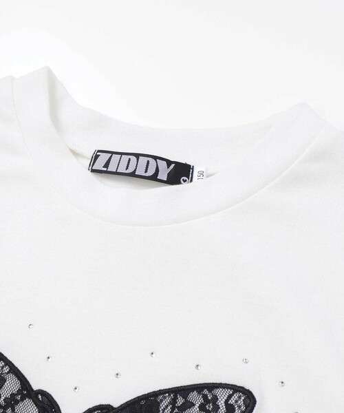 ZIDDY(ジディ)の「レースバタフライ・スパークルTシャツ(130~160cm)(Tシャツ/カットソー・キッズ・ブラック/オフホワイト・130cm/FREE/150cm/140cm)」の11枚目の写真