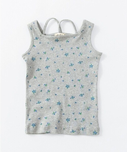 BRANSHES（ブランシェス）の「魅せるインナータンクトップ（タンクトップ・キッズ・杢グレー/ライトグリーン/ブラック/アイボリー・110/140/130/150/100/120/90）」の4枚目の写真