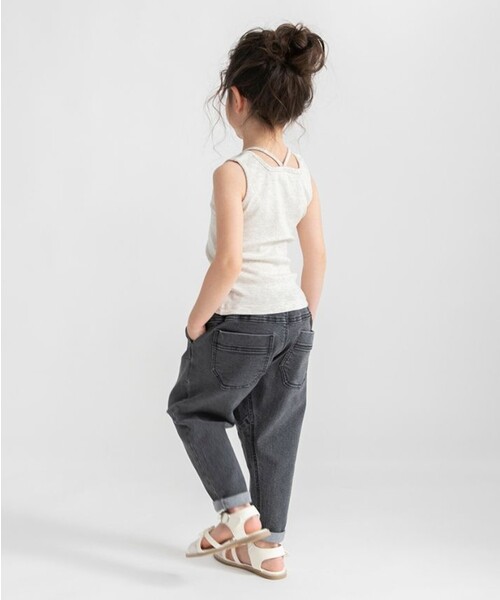 BRANSHES（ブランシェス）の「魅せるインナータンクトップ（タンクトップ・キッズ・杢グレー/ライトグリーン/ブラック/アイボリー・110/140/130/150/100/120/90）」の8枚目の写真