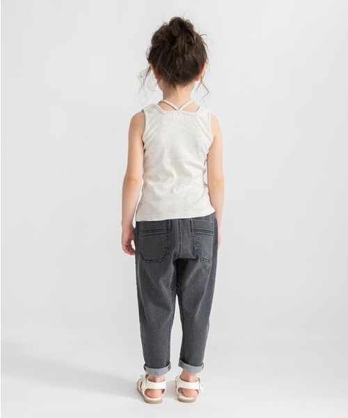 BRANSHES（ブランシェス）の「魅せるインナータンクトップ（タンクトップ・キッズ・杢グレー/ライトグリーン/ブラック/アイボリー・110/140/130/150/100/120/90）」の9枚目の写真