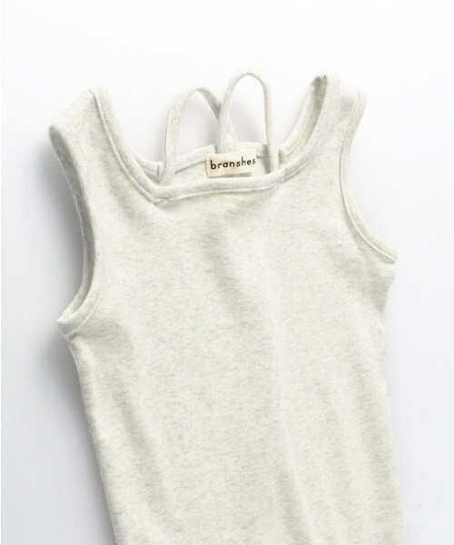 BRANSHES（ブランシェス）の「魅せるインナータンクトップ（タンクトップ・キッズ・杢グレー/ライトグリーン/ブラック/アイボリー・110/140/130/150/100/120/90）」の11枚目の写真