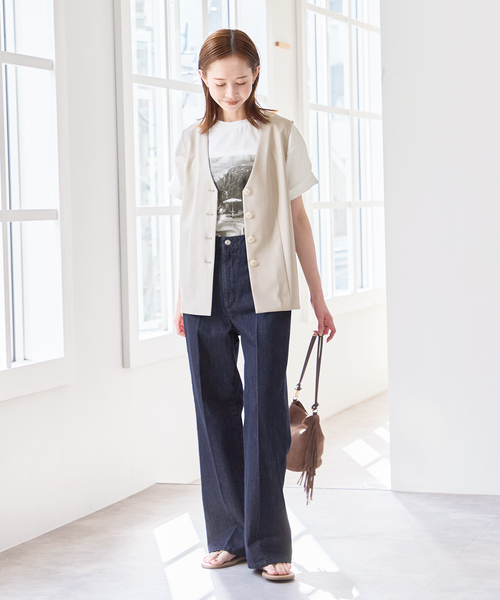 U by SPICK&SPAN（ユーバイスピックアンドスパン）の「リバーシブルTEEシャツ（Tシャツ/カットソー・レディース・グレー/ホワイト・FREE）」の9枚目の写真