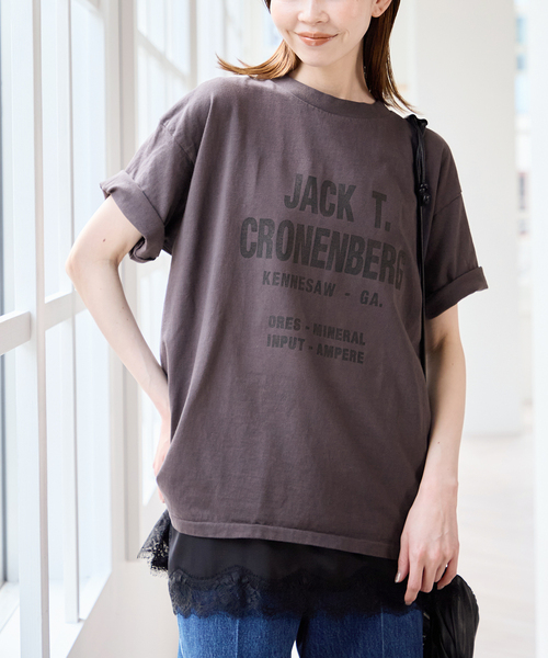 U by SPICK&SPAN(ユーバイスピックアンドスパン)の「リバーシブルTEEシャツ(Tシャツ/カットソー・レディース・グレー/ホワイト・FREE)」の21枚目の写真