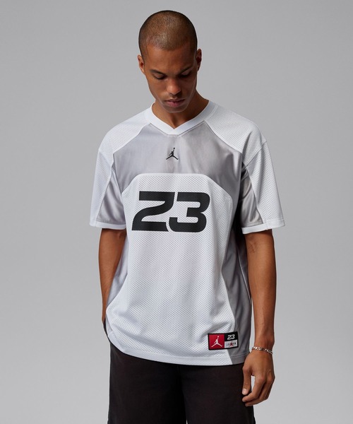 JORDAN BRAND(ジョーダンブランド)の「JORDAN BRAND M J FLT JERSEY SS TOP / ジョーダン ブランド ジョーダン FLT ジャージー ショートスリーブ トップ / NIKE【SP】(Tシャツ/カットソー・メンズ・ホワイト/ブラック・L/M/S/XXL/XL)」の15枚目の写真