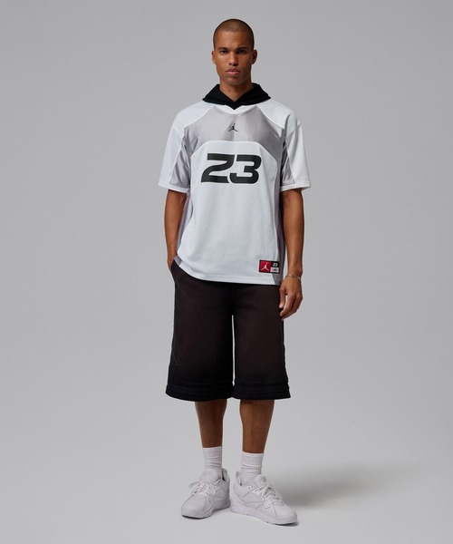 JORDAN BRAND(ジョーダンブランド)の「JORDAN BRAND M J FLT JERSEY SS TOP / ジョーダン ブランド ジョーダン FLT ジャージー ショートスリーブ トップ / NIKE【SP】(Tシャツ/カットソー・メンズ・ホワイト/ブラック・L/M/S/XXL/XL)」の9枚目の写真