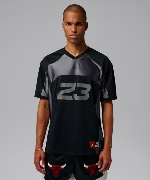 JORDAN BRAND(ジョーダンブランド)の「JORDAN BRAND M J FLT JERSEY SS TOP / ジョーダン ブランド ジョーダン FLT ジャージー ショートスリーブ トップ / NIKE【SP】(Tシャツ/カットソー・メンズ・ホワイト/ブラック・L/M/S/XXL/XL)」の10枚目の写真