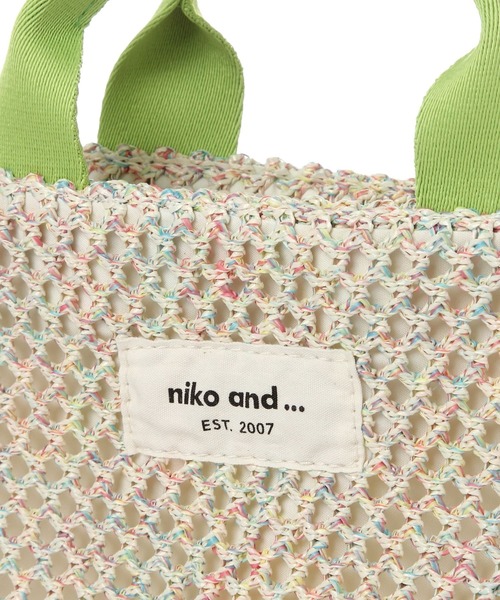 niko and...（ニコアンド）の「《500mlボトル収納可能》テープアソートトートバッグ（トートバッグ・レディース・ピンク/マルチ/シルバー/ナチュラル/ブラック・0）」の20枚目の写真