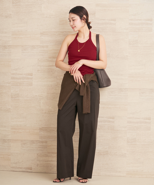 plage(プラージュ)の「FLORE FLORE / フローレフローレ ANGIE タンクトップ(タンクトップ・レディース・ブラウン系その他/ホワイト/レッド・FREE)」の8枚目の写真