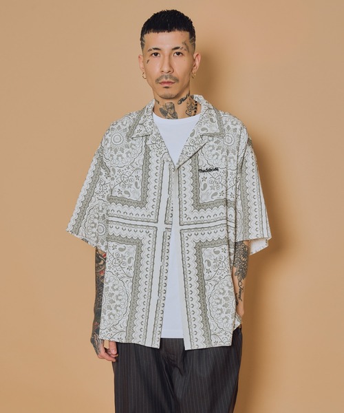 Subciety(サブサエティ)の「Medallion rayon shirt(シャツ/ブラウス・メンズ・ブラック/ホワイト/バーガンディー・LARGE/SMALL/MEDIUM/X-LARGE)」の14枚目の写真
