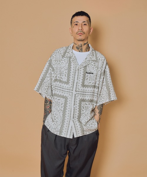Subciety(サブサエティ)の「Medallion rayon shirt(シャツ/ブラウス・メンズ・ブラック/ホワイト/バーガンディー・LARGE/SMALL/MEDIUM/X-LARGE)」の15枚目の写真