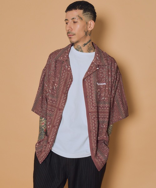 Subciety(サブサエティ)の「Medallion rayon shirt(シャツ/ブラウス・メンズ・ブラック/ホワイト/バーガンディー・LARGE/SMALL/MEDIUM/X-LARGE)」の6枚目の写真