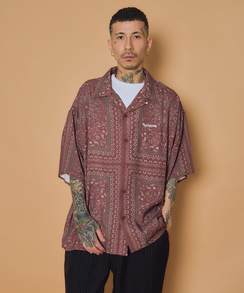 Subciety(サブサエティ)の「Medallion rayon shirt(シャツ/ブラウス・メンズ・ブラック/ホワイト/バーガンディー・LARGE/SMALL/MEDIUM/X-LARGE)」の7枚目の写真
