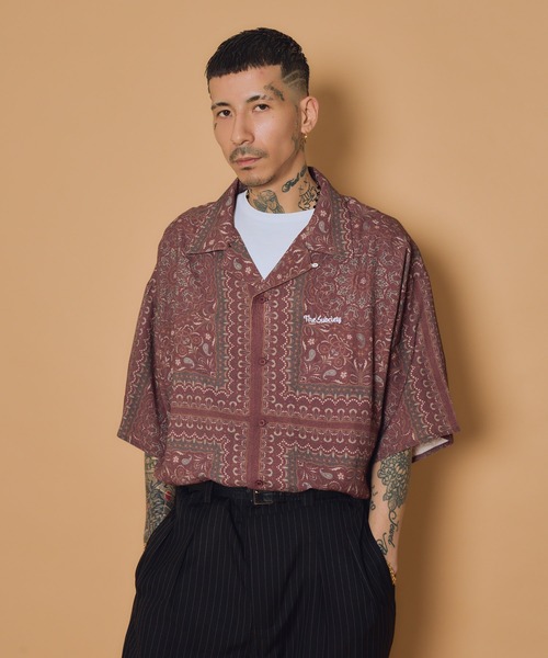 Subciety(サブサエティ)の「Medallion rayon shirt(シャツ/ブラウス・メンズ・ブラック/ホワイト/バーガンディー・LARGE/SMALL/MEDIUM/X-LARGE)」の8枚目の写真