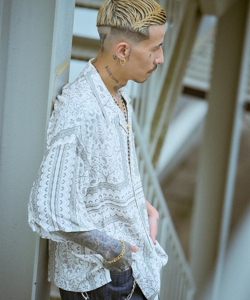 Subciety(サブサエティ)の「Medallion rayon shirt(シャツ/ブラウス・メンズ・ブラック/ホワイト/バーガンディー・LARGE/SMALL/MEDIUM/X-LARGE)」の19枚目の写真