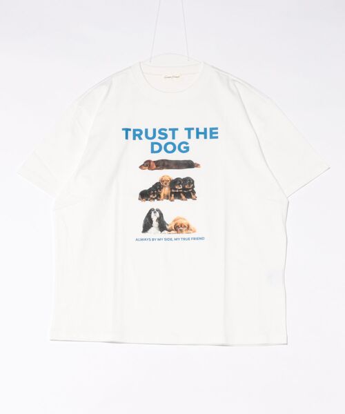 BENCH'S SELECT（ベンチセレクト）の「DOG PRINT TEE（Tシャツ/カットソー・メンズ・ホワイト/ヘザーグレー・MEDIUM/LARGE）」の5枚目の写真