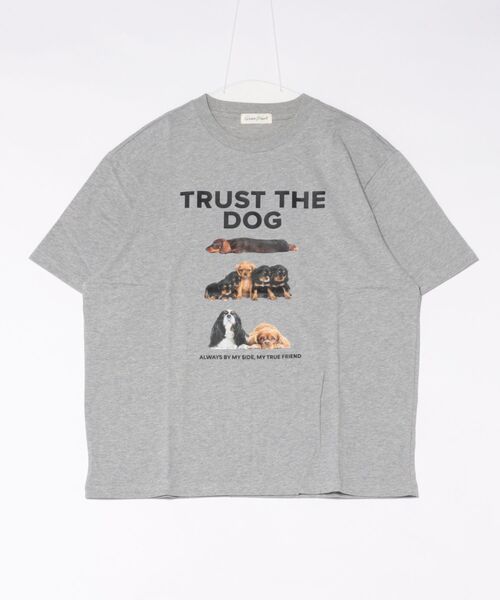 BENCH'S SELECT（ベンチセレクト）の「DOG PRINT TEE（Tシャツ/カットソー・メンズ・ホワイト/ヘザーグレー・MEDIUM/LARGE）」の4枚目の写真