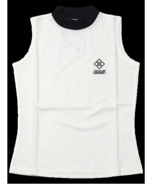 DOCUS(ドゥーカス)の「【DOCUS】(ドゥーカス)レディース ゴルフウェア ノースリーブ モックネック シャツ(Tシャツ/カットソー・レディース・グリーン/ピンク/オフホワイト・MEDIUM)」の2枚目の写真