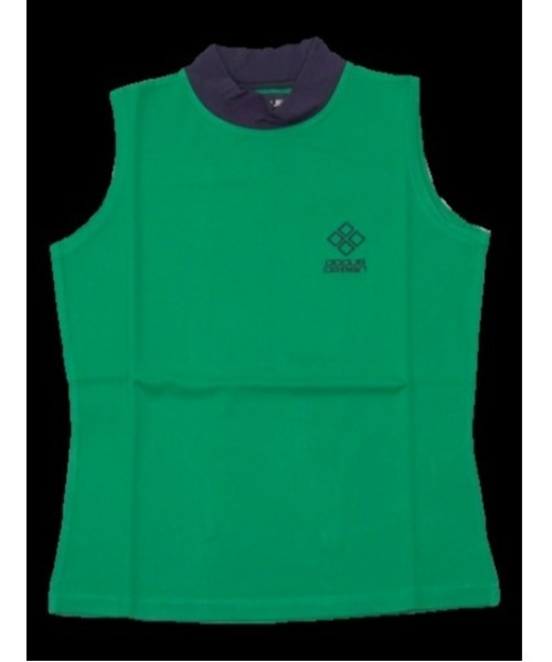 DOCUS(ドゥーカス)の「【DOCUS】(ドゥーカス)レディース ゴルフウェア ノースリーブ モックネック シャツ(Tシャツ/カットソー・レディース・グリーン/ピンク/オフホワイト・MEDIUM)」の3枚目の写真
