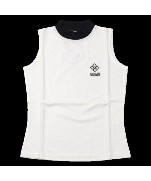 DOCUS(ドゥーカス)の「【DOCUS】(ドゥーカス)レディース ゴルフウェア ノースリーブ モックネック シャツ(Tシャツ/カットソー・レディース・グリーン/ピンク/オフホワイト・MEDIUM)」の6枚目の写真