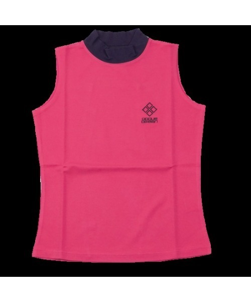DOCUS(ドゥーカス)の「【DOCUS】(ドゥーカス)レディース ゴルフウェア ノースリーブ モックネック シャツ(Tシャツ/カットソー・レディース・グリーン/ピンク/オフホワイト・MEDIUM)」の8枚目の写真